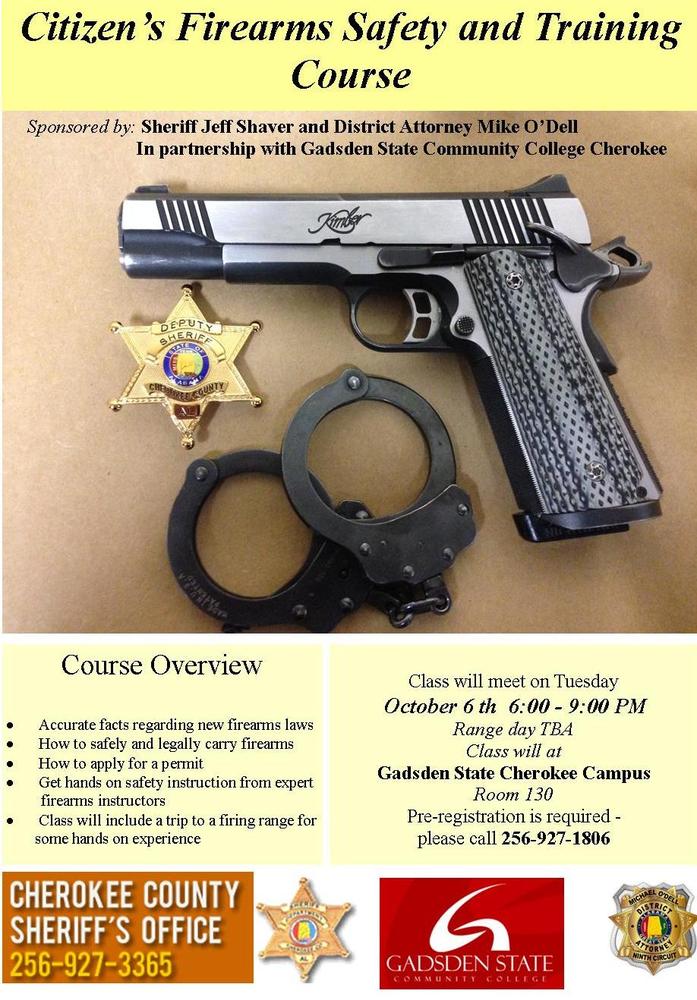 Firearms Class October 6, 2015 