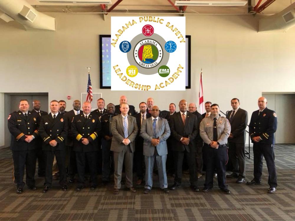Chief Investigator Josh Summerford with other graduates from the Alabama Public Safety Leadership Academy