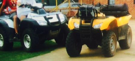 Stolen Four Wheeler - a yellow 2007 Honda Ranger TRX420FE7