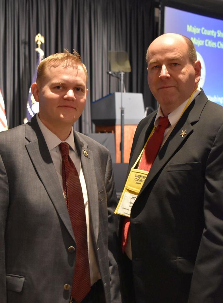Sheriff Shaver and Chief Investigator Josh Summerford at the National Sheriff's Association Winter Legislative Conference
