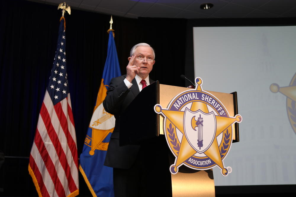 Attorney General Jeff Sessions at the National Sheriffs' Association conference