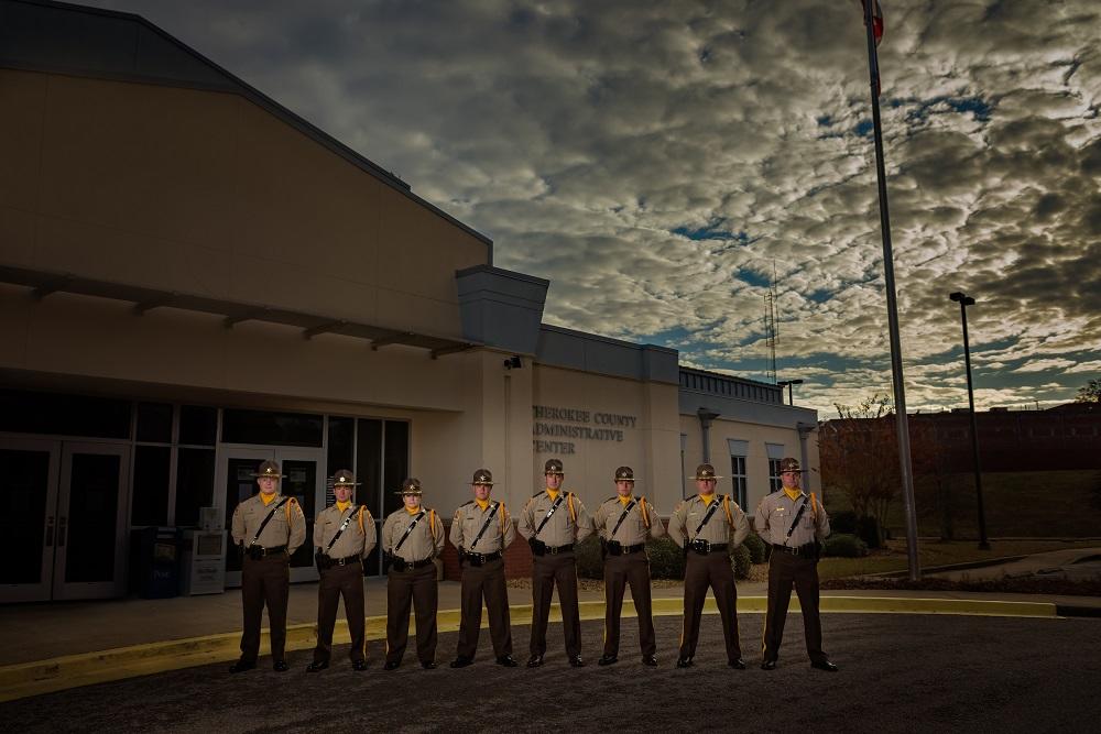 Chief Investigator Michael Green, Sgt. Sheldon Estes, Sgt. Jordan Kelley, Investigator Jeremy Stepps, Investigator Brent Snead, Deputy Kasey West, Deputy Dalton Cosby, and Deputy Daniel Money