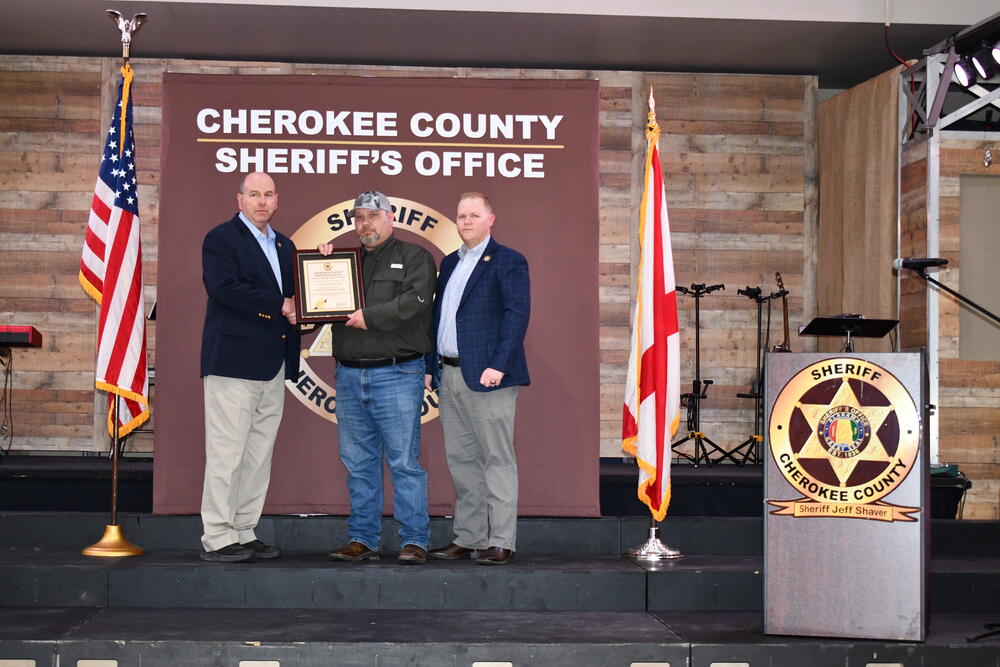 Lt. Nick Vaughn was awarded with the Chief’s Leadership Award 