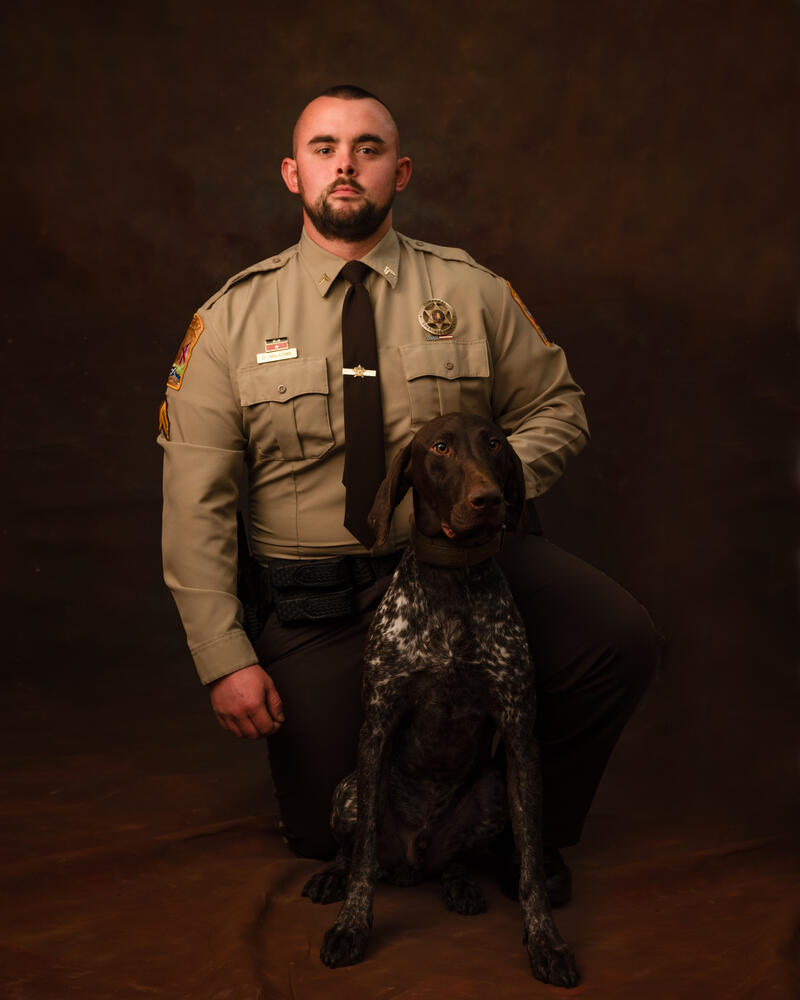 Cpl. Daniel Holcomb and K9 Taki 2023